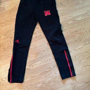 Nebraska Cornhuskers Adidas Aeroready Athletic Pants Women's Black New Small